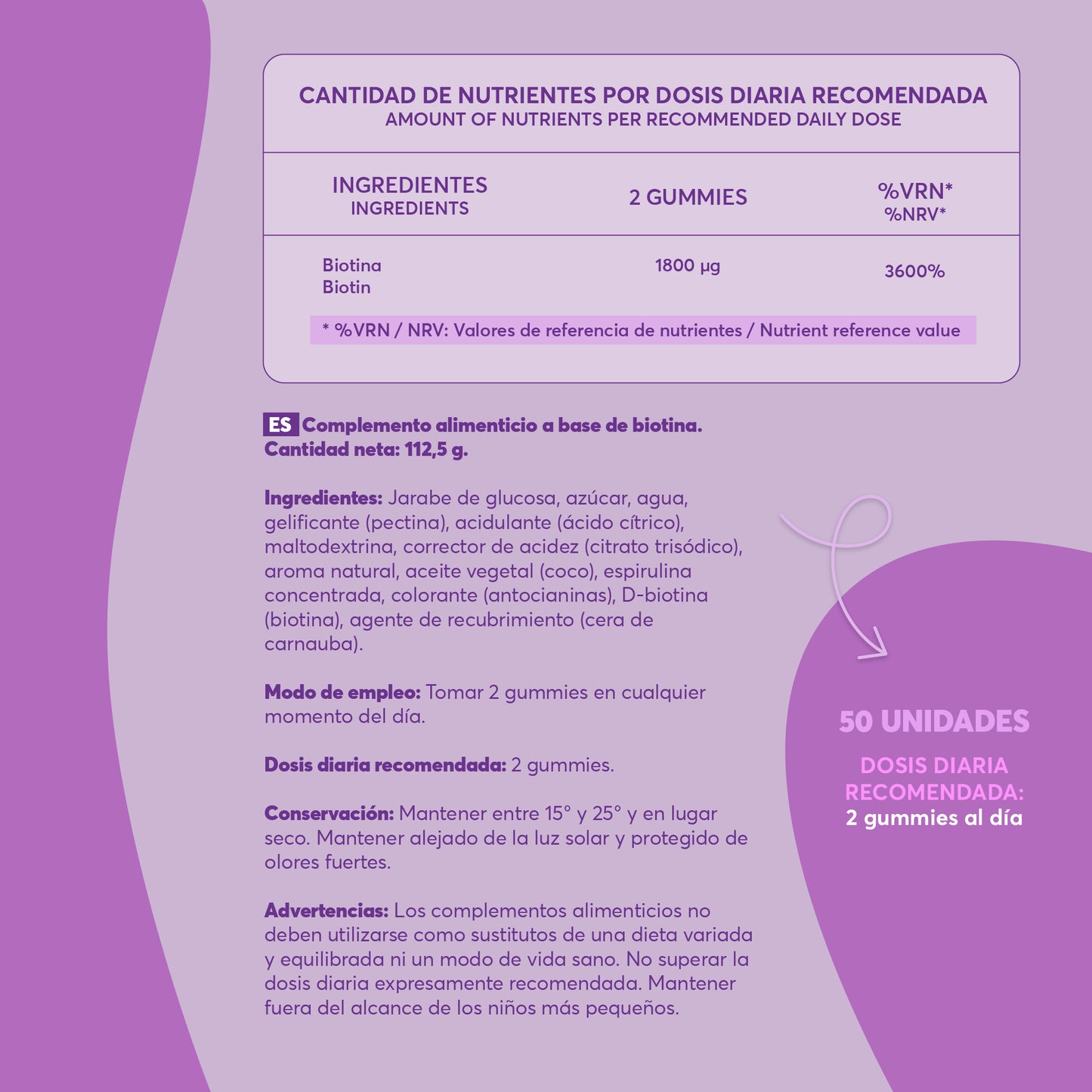 HAIR V-Gummies | Frena la Caída Capilar y Estimula el Crecimiento del Pelo