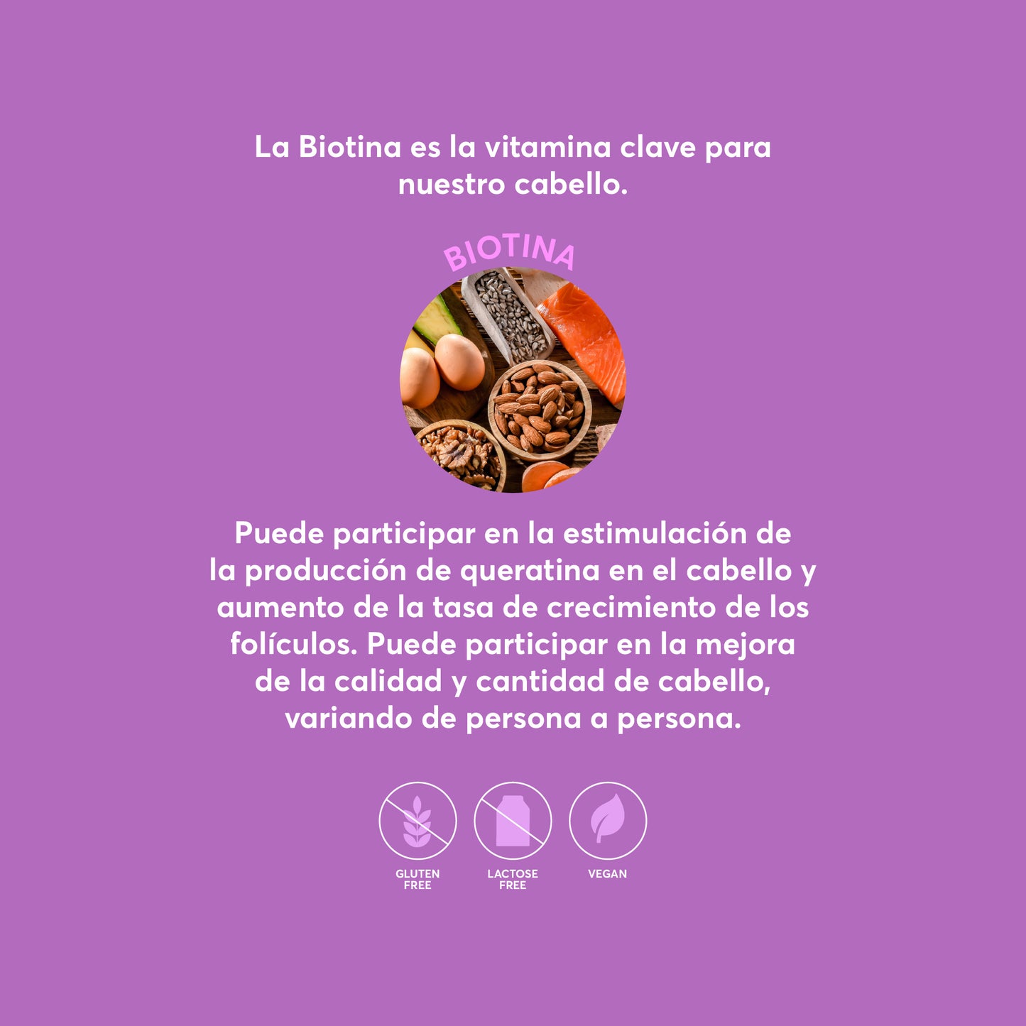 HAIR V-Gummies | Frena la Caída Capilar y Estimula el Crecimiento del Pelo