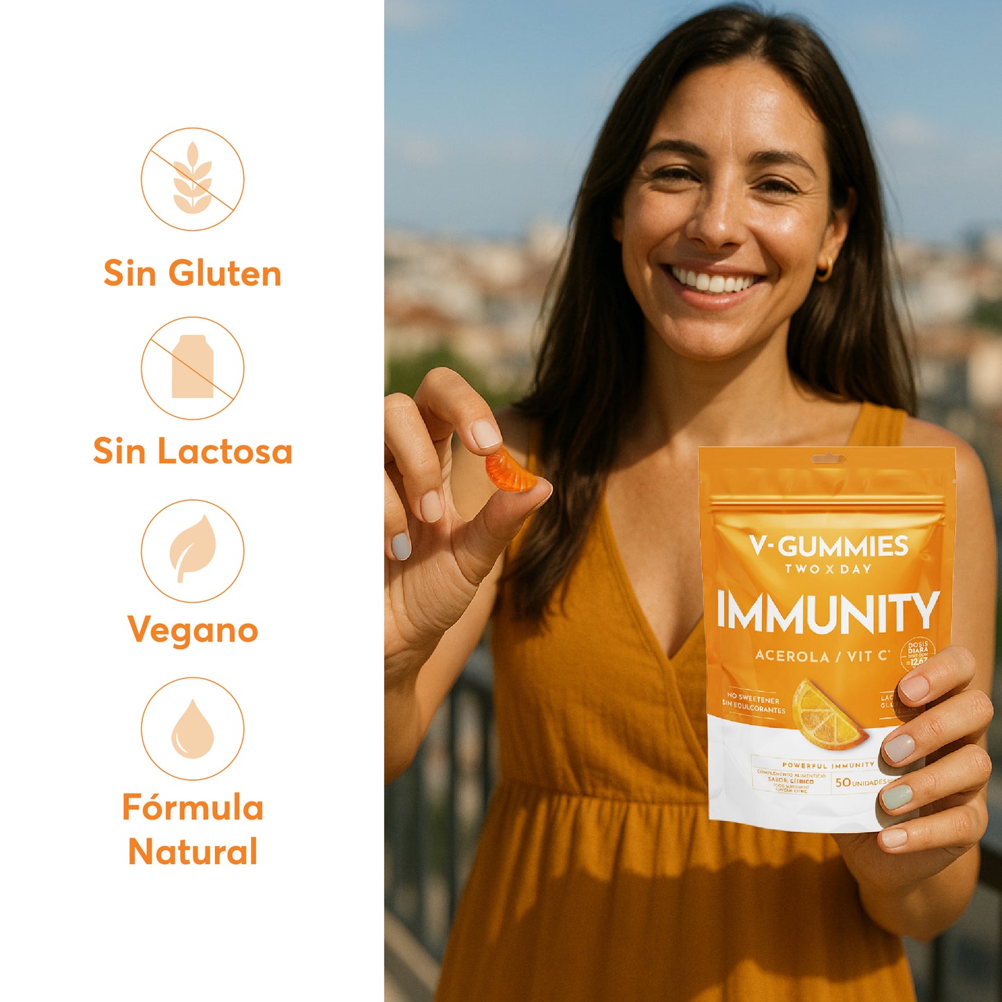 IMMUNITY V-Gummies | Fortalece Sistema Inmunitario y Activa las Defensas