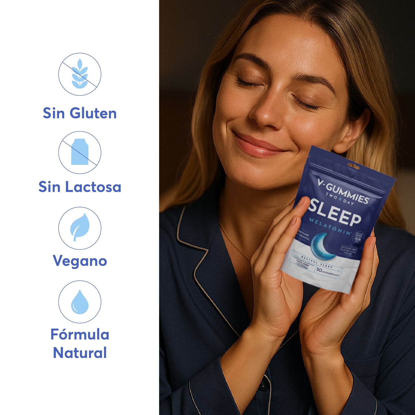 Sleep V-Gummies | Ayuda a Conciliar el Sueño