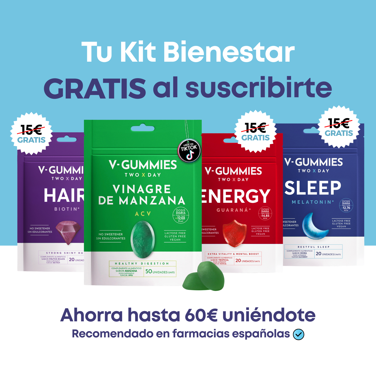 V-Gummies Vinagre de Manzana