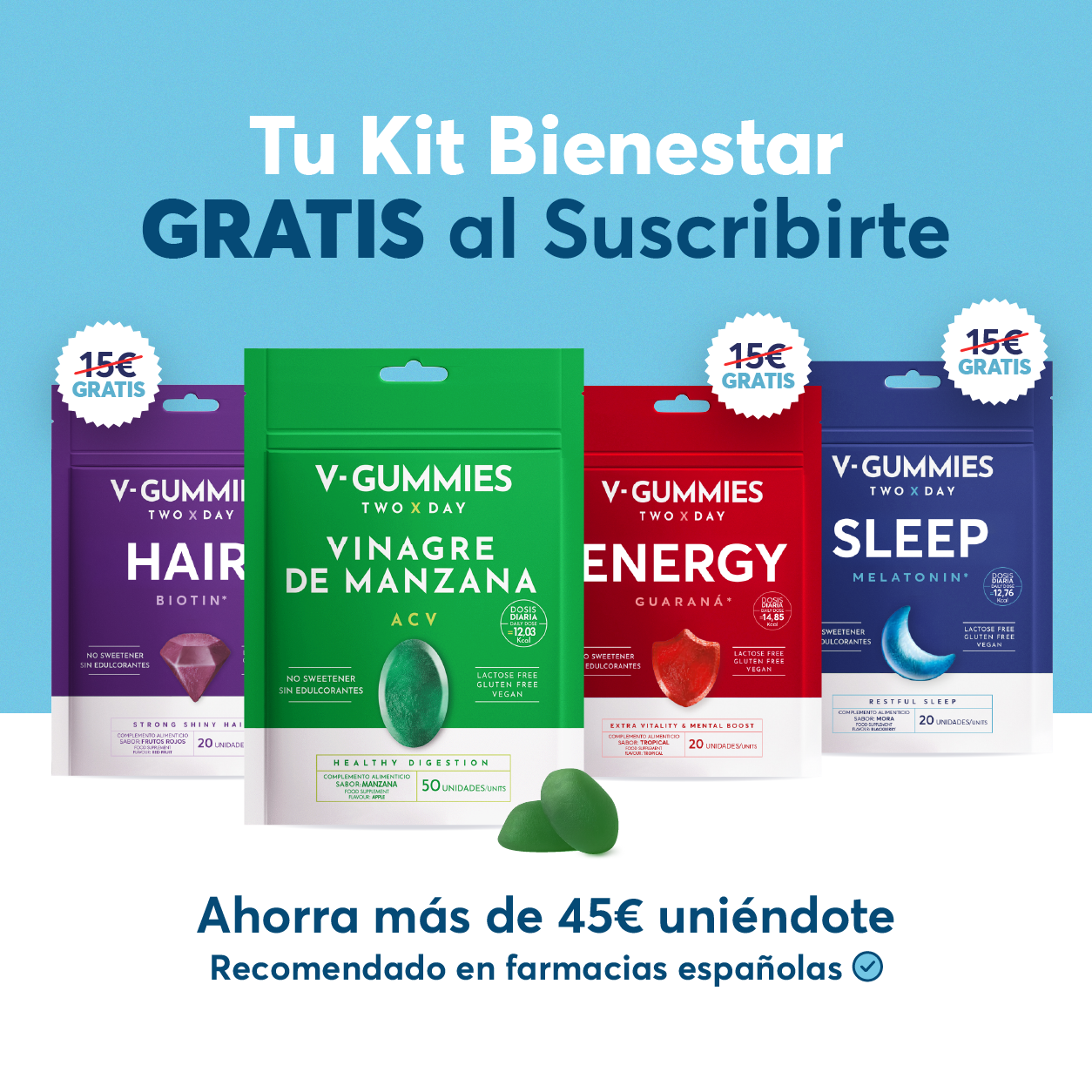 V-Gummies Vinagre de Manzana